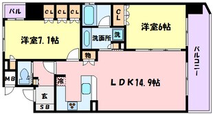 リーガル神戸海岸通りの物件間取画像